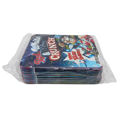 50 Pack - 3.5g Exotic Mylar Bags - Red, White & Blue Crunch Cereal