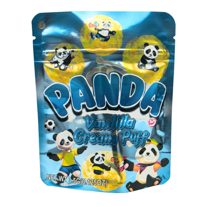 50 Pack - 3.5g Exotic Mylar Bags - Panda Vanlilla Cream Puff
