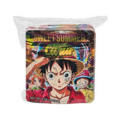 50 Pack - 3.5g Exotic Mylar Bags - Sweet Summer Citrus Monkey