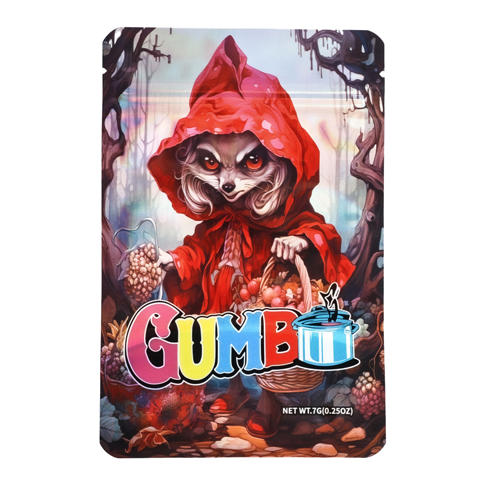 7g Exotic Mylar Bag - Gumbo Red Riding Hood (50 Count)