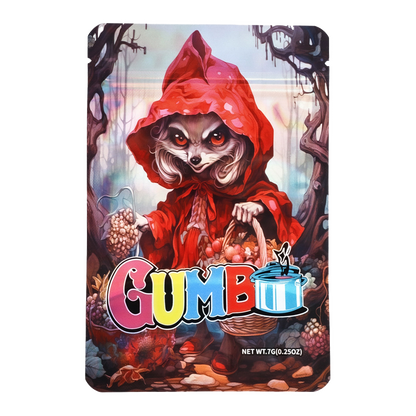7g Exotic Mylar Bag - Gumbo Red Riding Hood (50 Count)