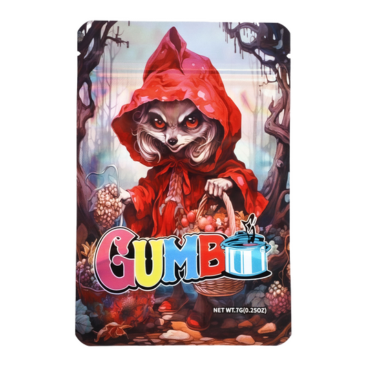 7g Exotic Mylar Bag - Gumbo Red Riding Hood (50 Count)