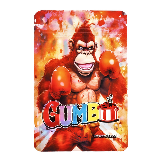 7g Exotic Mylar Bag - Gumbo Gorilla Boxing (50 Count)