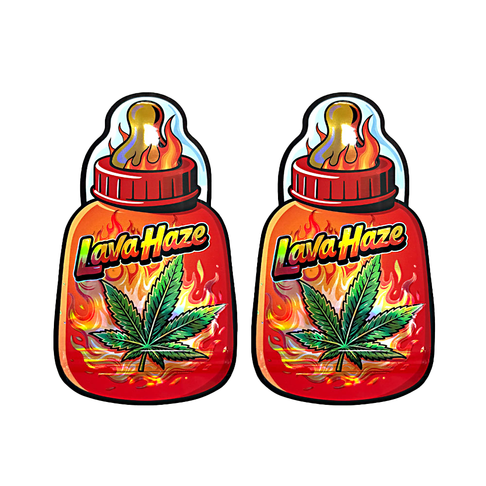 3.5g Designer Shaped Mylar Bag - Lava Haze (50 Count)