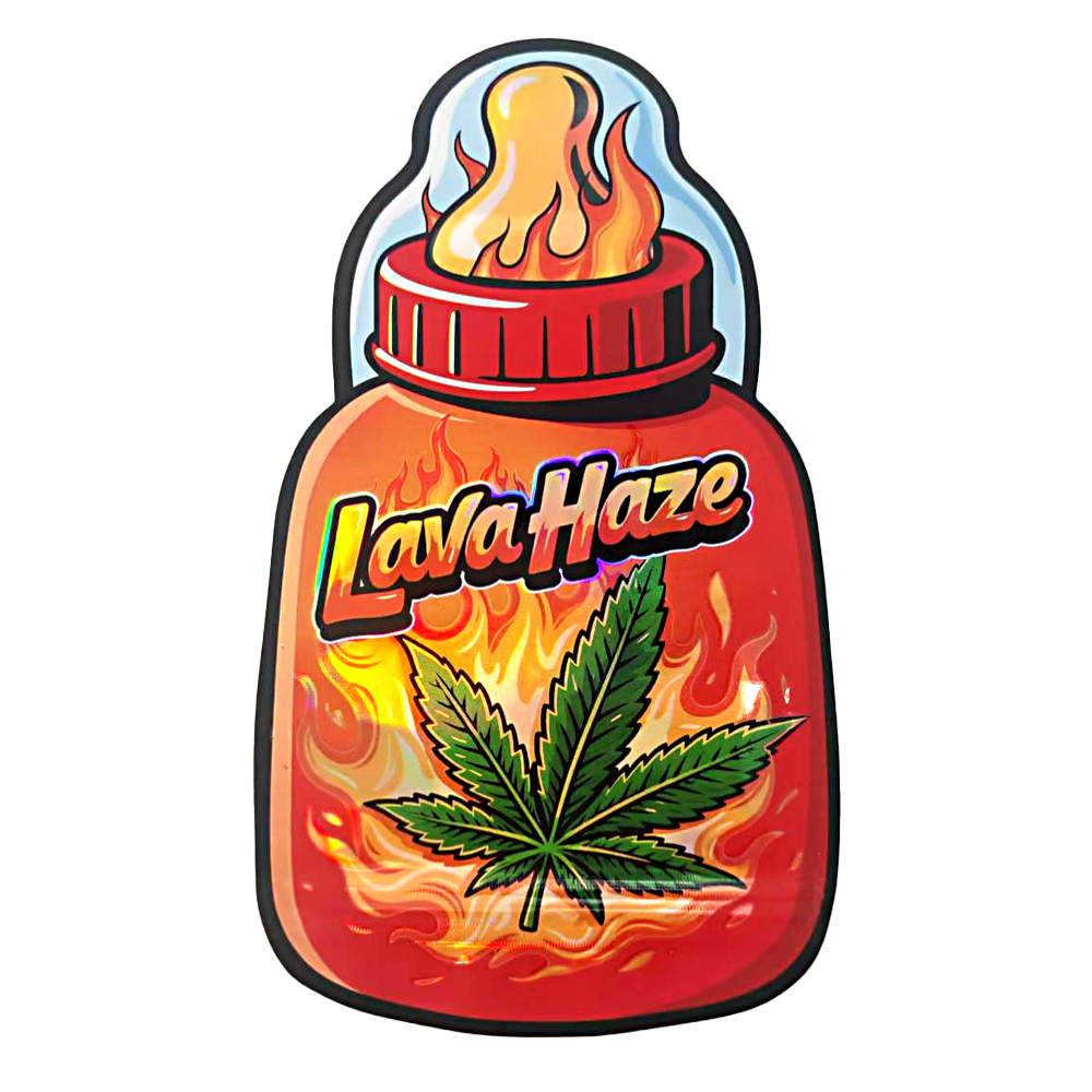 3.5g Designer Shaped Mylar Bag - Lava Haze (50 Count)