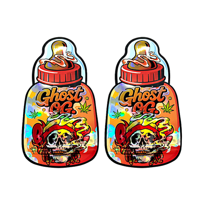 3.5g Designer Shaped Mylar Bag - Ghost OG (50 Count)
