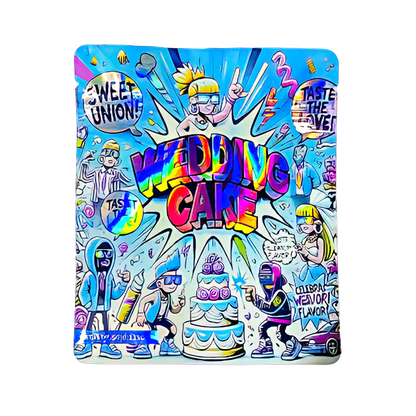 50 Pack - 3.5g Exotic Mylar Bags - Wedding Cake