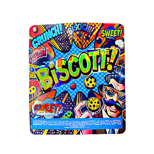 50 Pack - 3.5g Exotic Mylar Bags - Biscott