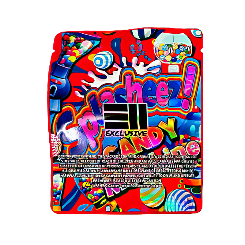 50 Pack - 3.5g Exotic Mylar Bags - Splasheez! Candy Machine