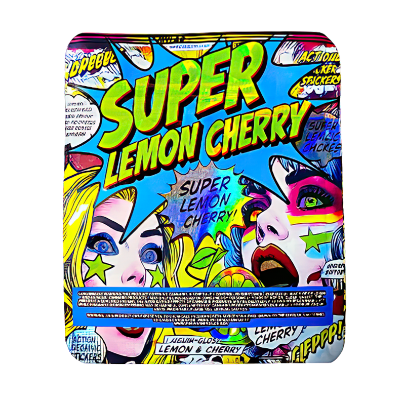 50 Pack - 3.5g Exotic Mylar Bags - Super Lemon Cherry