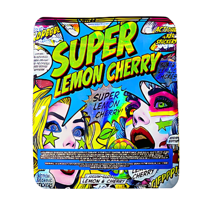 50 Pack - 3.5g Exotic Mylar Bags - Super Lemon Cherry