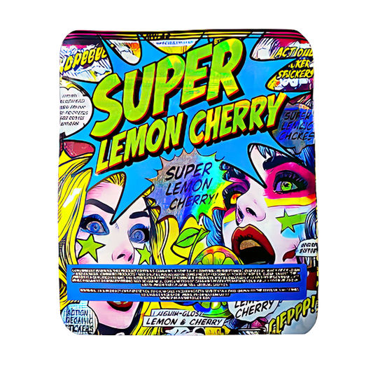 50 Pack - 3.5g Exotic Mylar Bags - Super Lemon Cherry