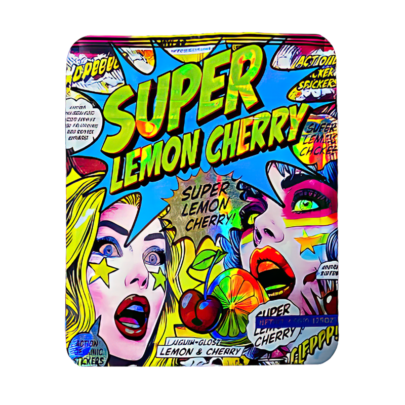 50 Pack - 3.5g Exotic Mylar Bags - Super Lemon Cherry