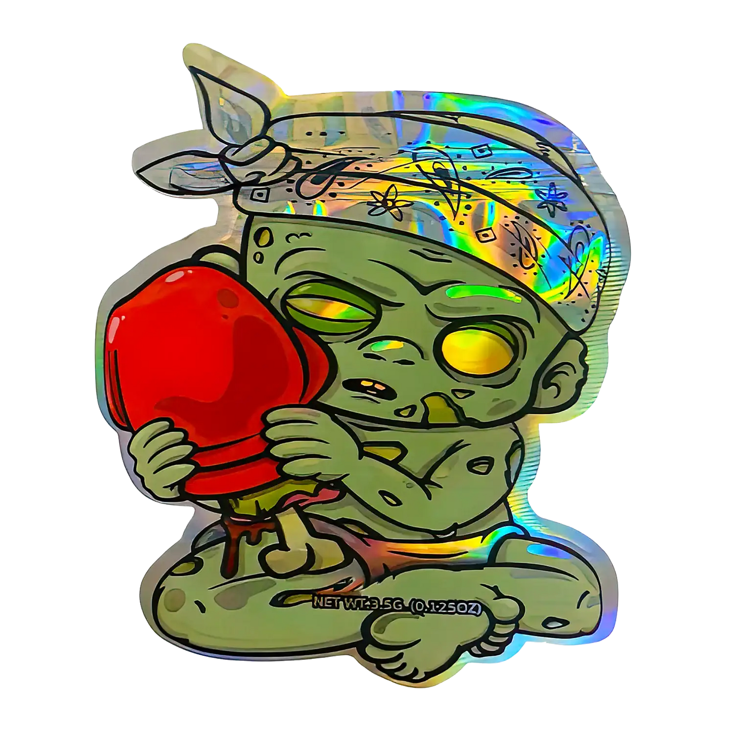 3.5g Shaped Mylar Storage Bag - ICFMF High Tolerance Red Storage Bag (50 Count)