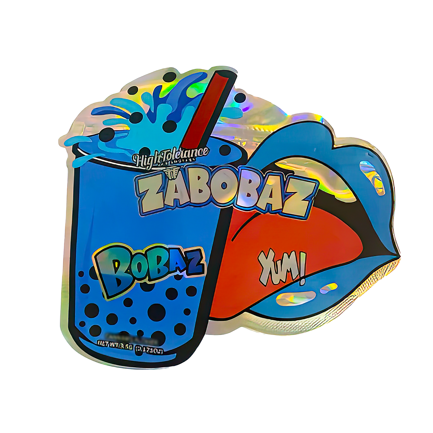 3.5g Shaped Mylar Storage Bag - Zabobaz Bobaz (50 Count)