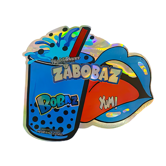 3.5g Shaped Mylar Storage Bag - Zabobaz Bobaz (50 Count)