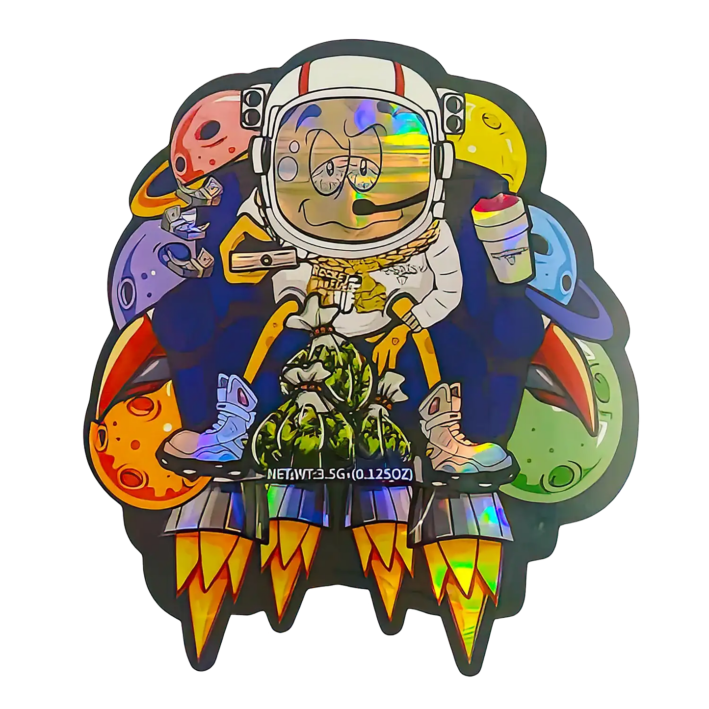 3.5g Shaped Mylar Storage Bag - Couch Rocket (50 Count)