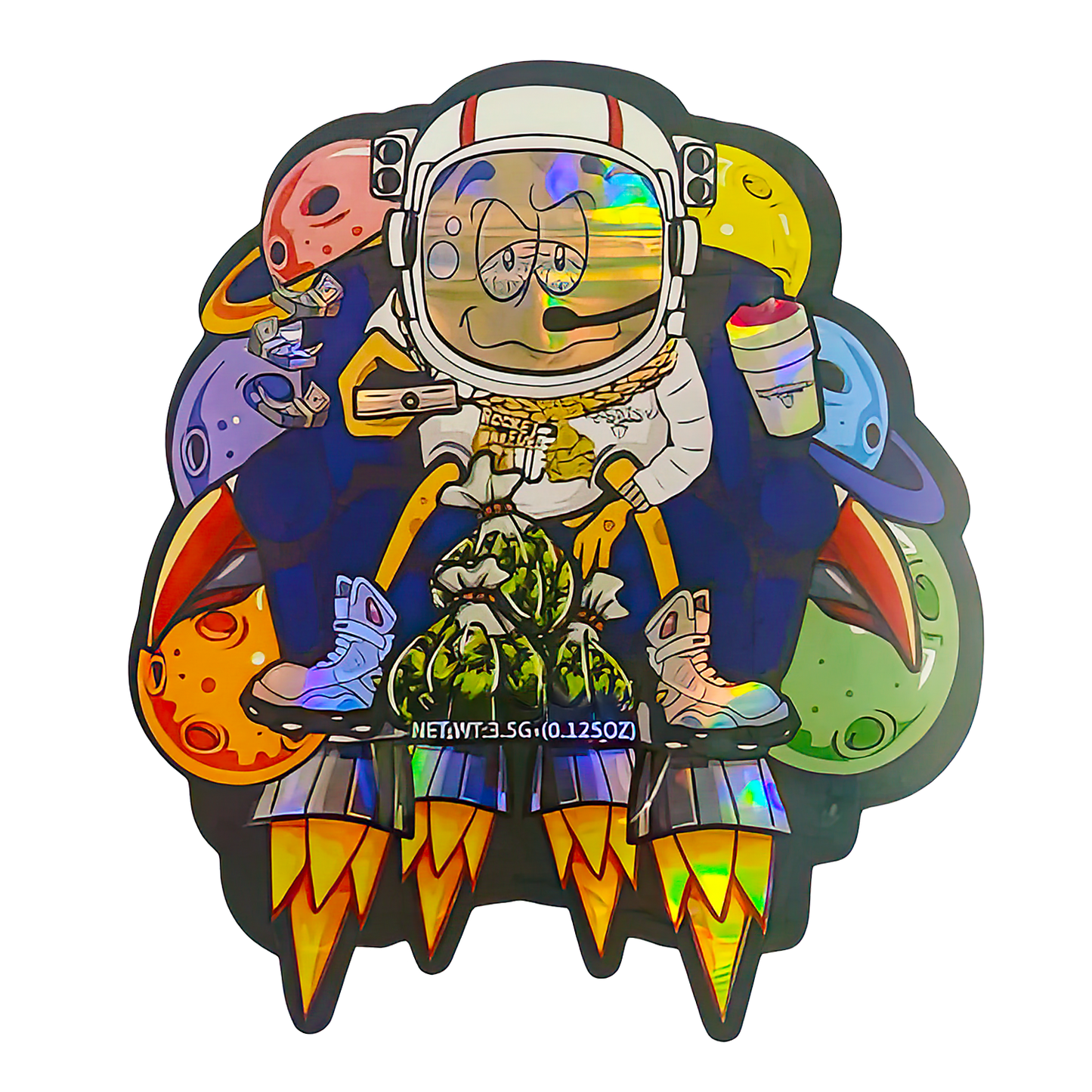 3.5g Shaped Mylar Storage Bag - Couch Rocket (50 Count)