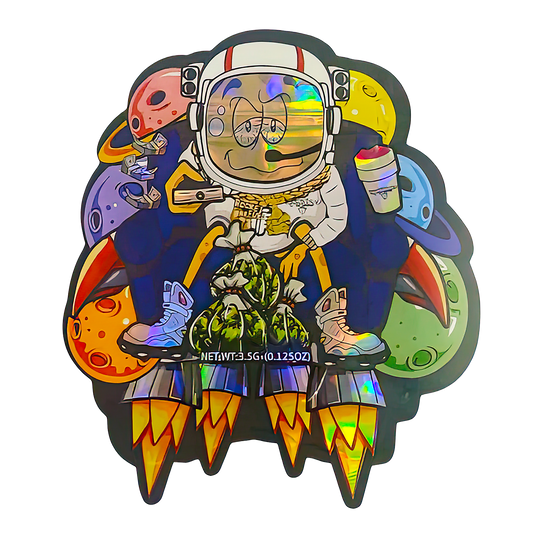 3.5g Shaped Mylar Storage Bag - Couch Rocket (50 Count)