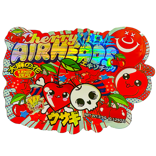 3.5g Shaped Mylar Storage Bag - Cherry Xtreme AH (50 Count)