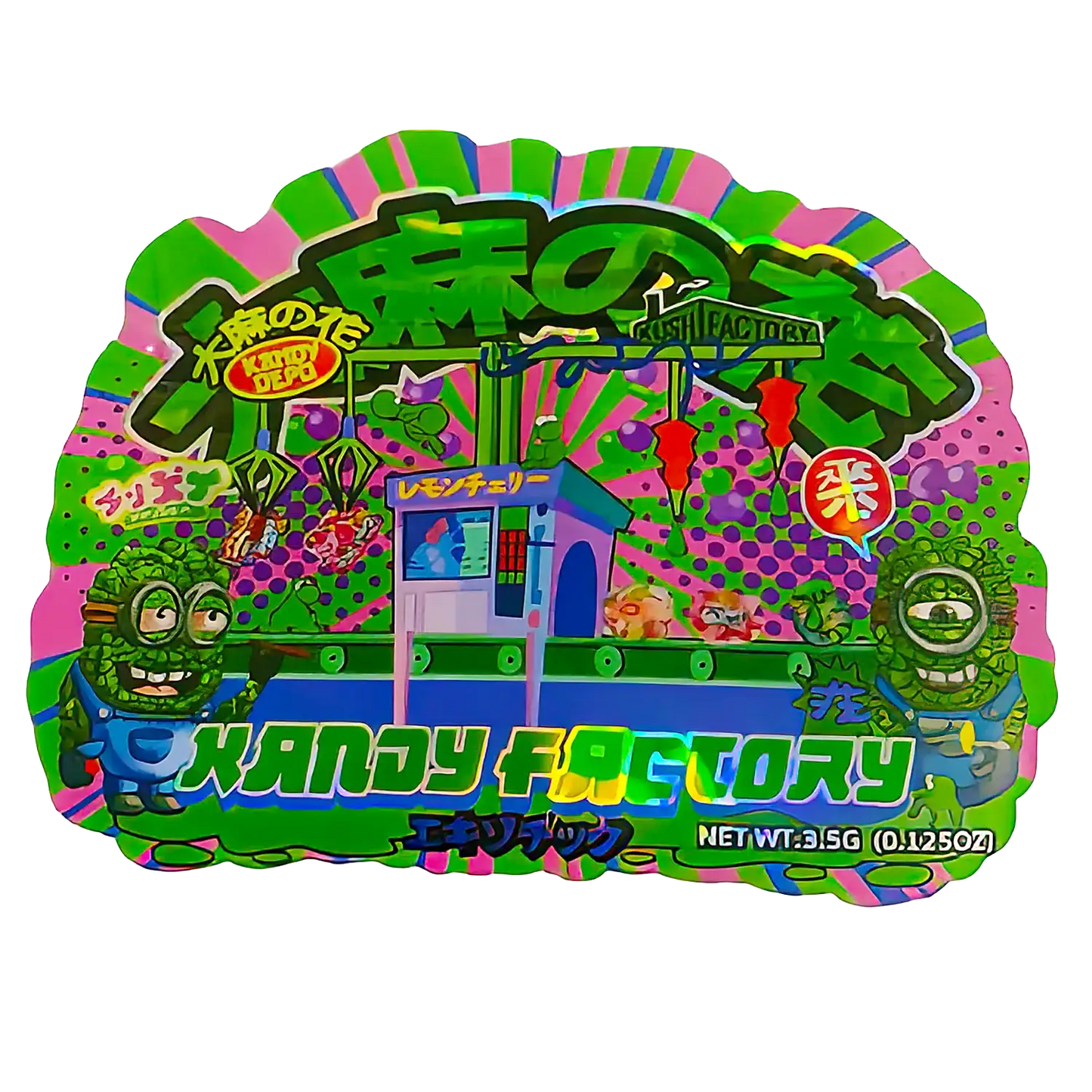 3.5g Shaped Mylar Storage Bag - KA Factory (50 Count)