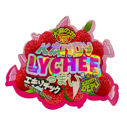3.5g Shaped Mylar Storage Bag - Lyuchee (50 Count)