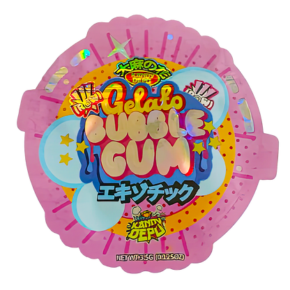 50 Pack - 3.5g Shaped Mylar Bags - Gelato Bubble Style - Kandy Depo