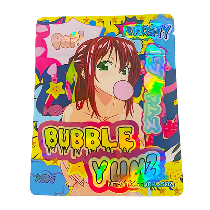 3.5g Shaped Mylar Storage Bag - Bubble Yumz (50 Count)