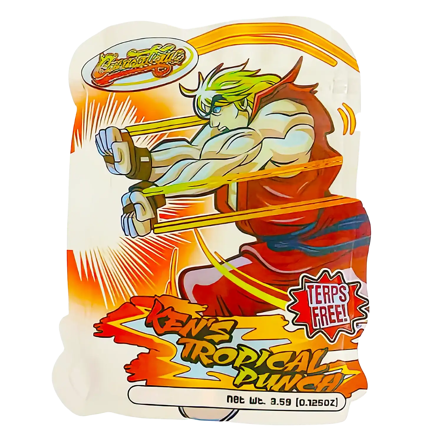 3.5g Shaped Mylar Storage Bag - Ken's Tropical (50 Count)