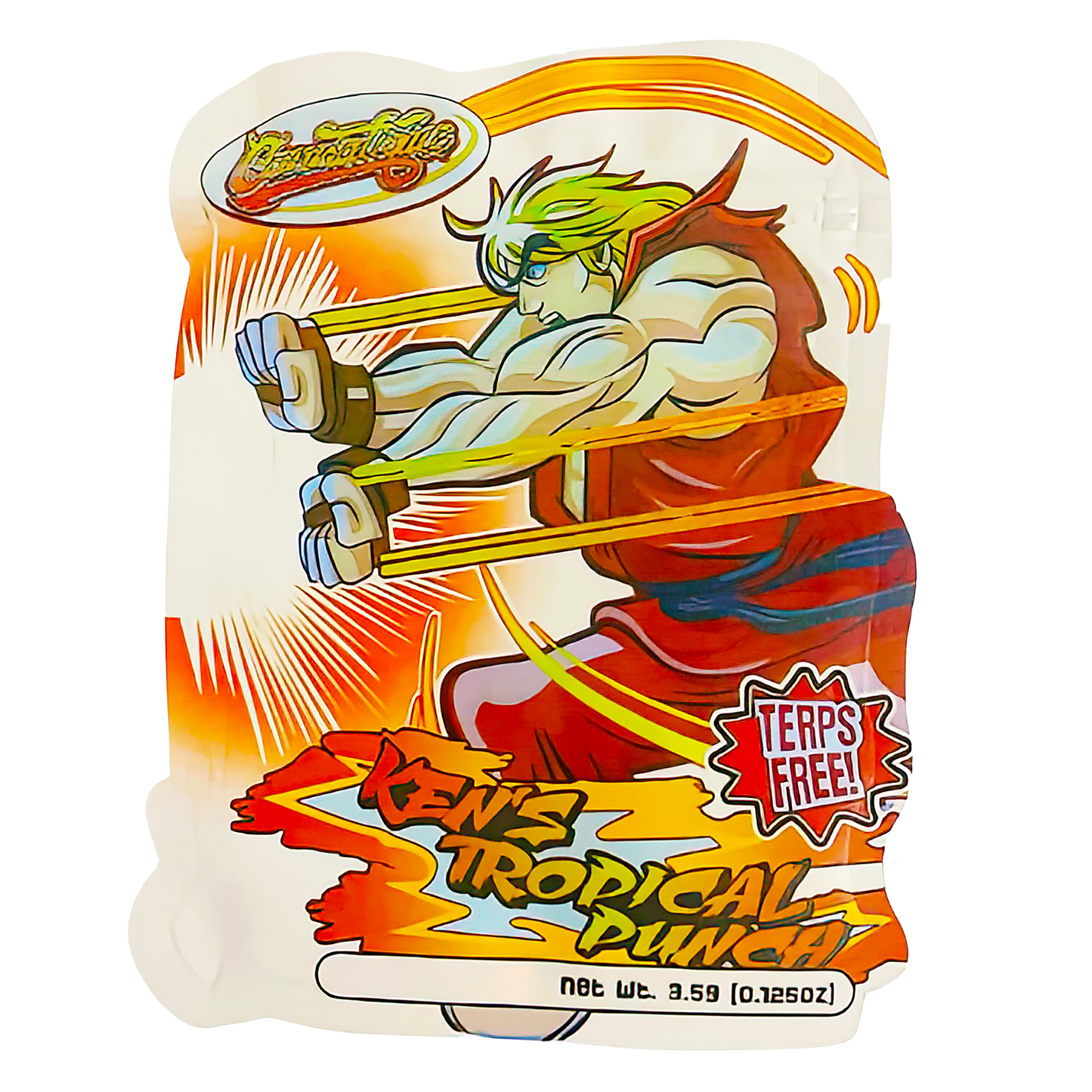 3.5g Shaped Mylar Storage Bag - Ken's Tropical (50 Count)