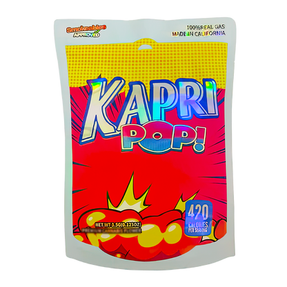 50 Pack - 3.5G Shaped Mylar Bags - Kapri Pop Design - Kapri