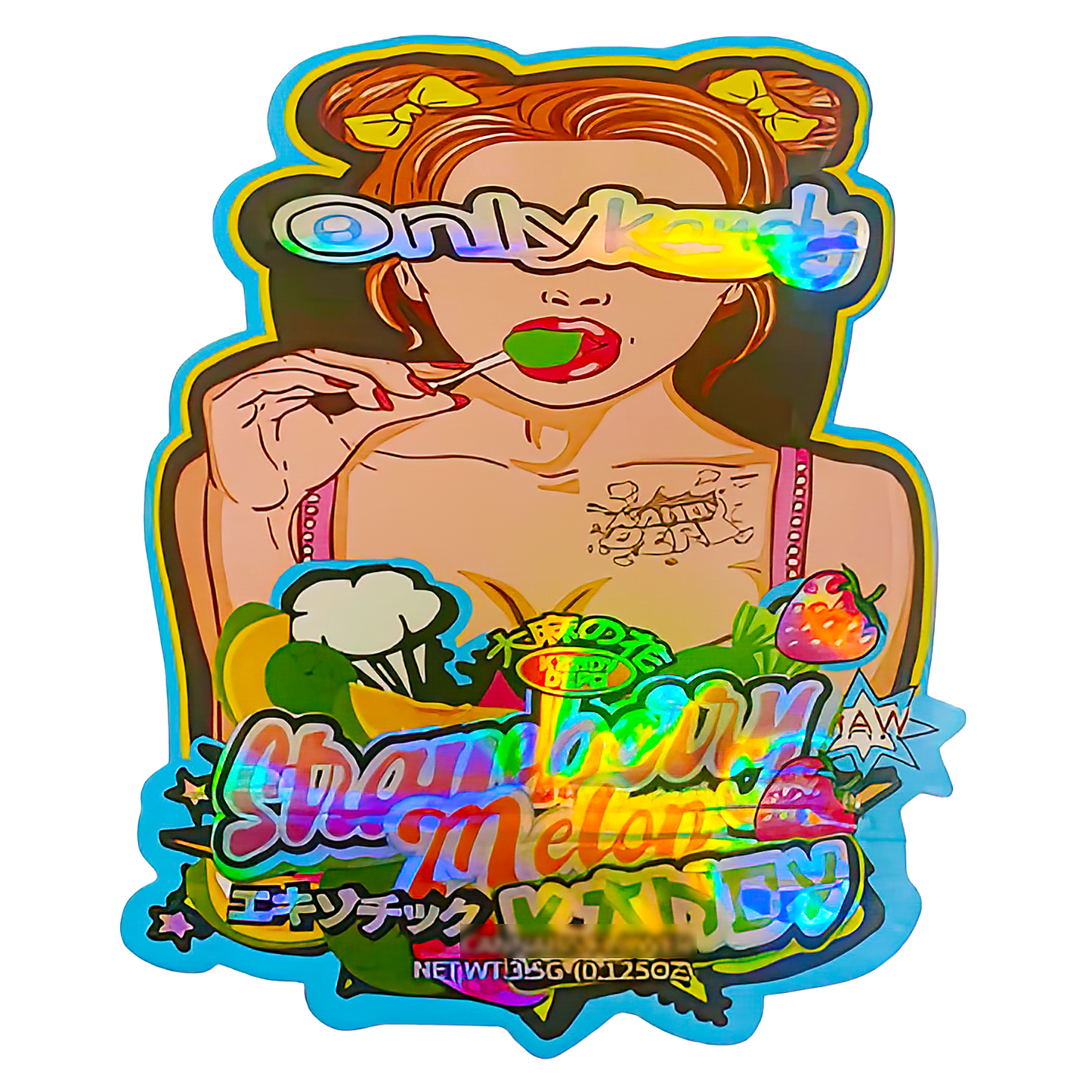 3.5g Shaped Mylar Storage Bag - Don Merfos Belicas 2 (50 Count)