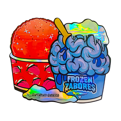 3.5g Shaped Mylar Storage Bag - Frozen Zabores (50 Count)