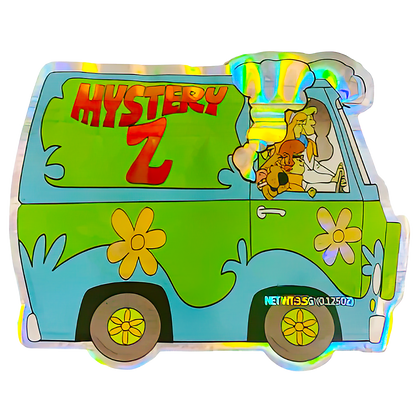 50 Pack - 3.5G Shaped Mylar Bags - Wild Cartoon Van