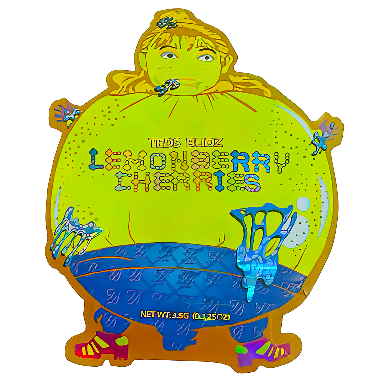 3.5g Shaped Mylar Storage Bag - Teds LMBC (50 Count)