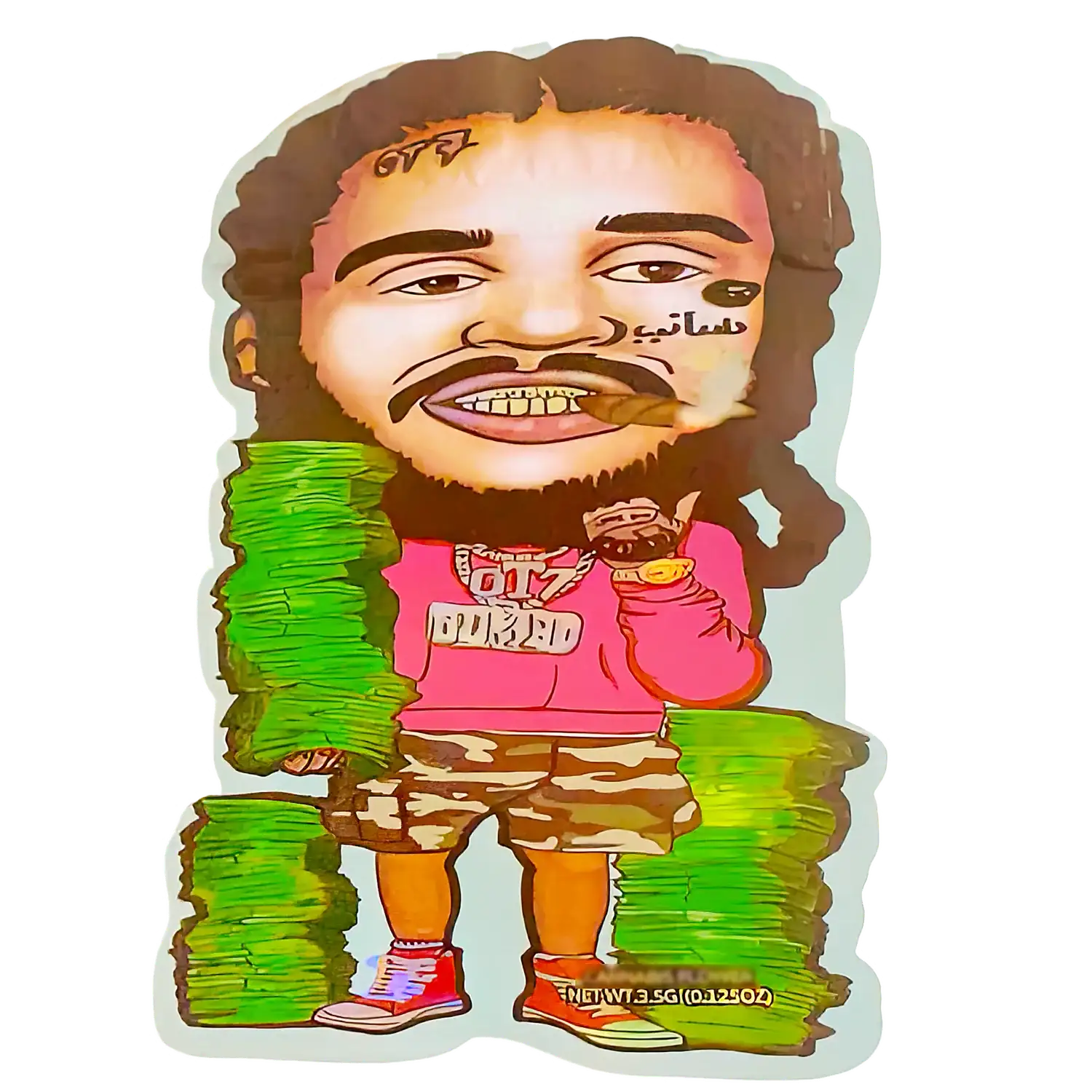 3.5g Shaped Mylar Storage Bag - OTZ Boxed (50 Count)