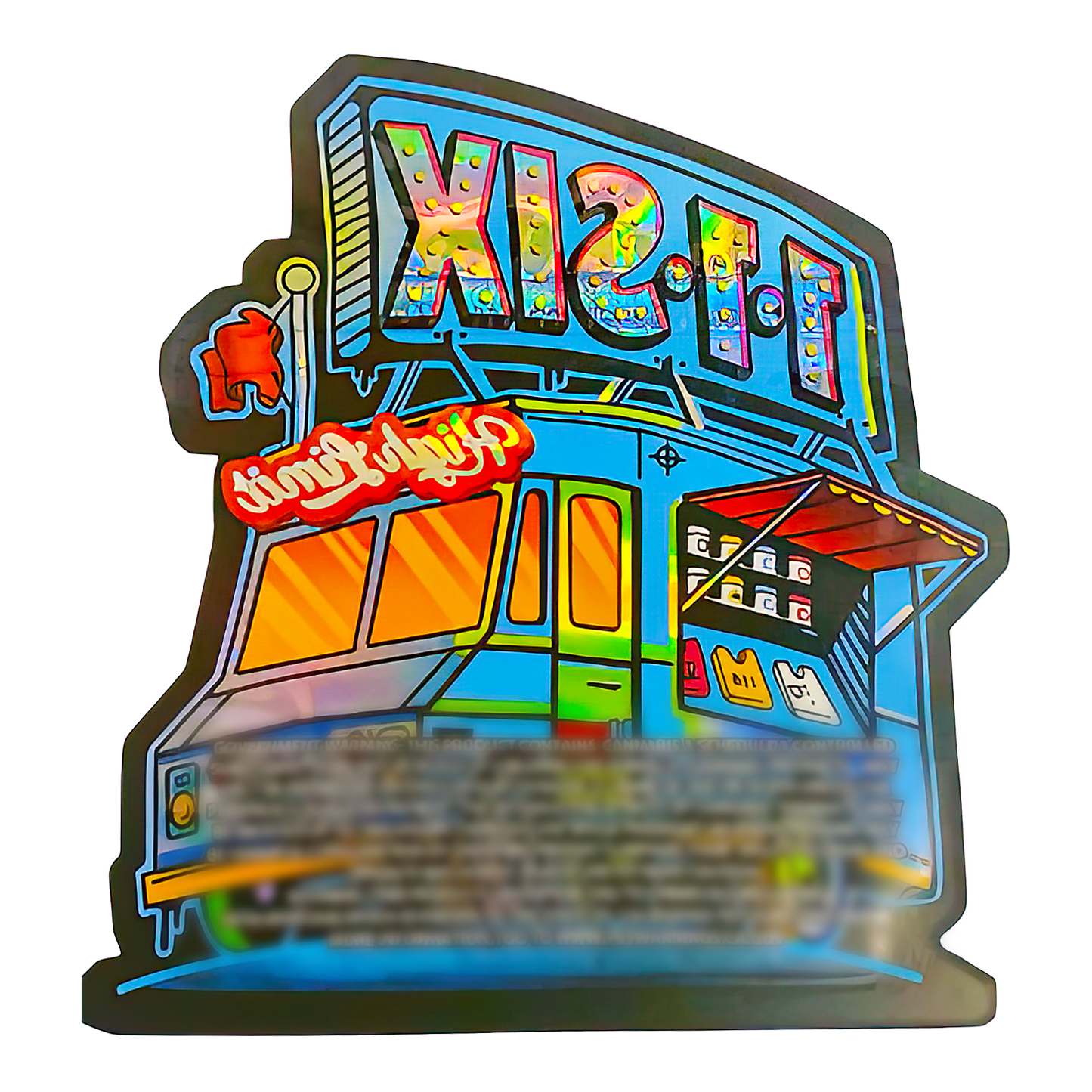 3.5g Shaped Mylar Storage Bag - 1-1-Six High Limit (50 Count)