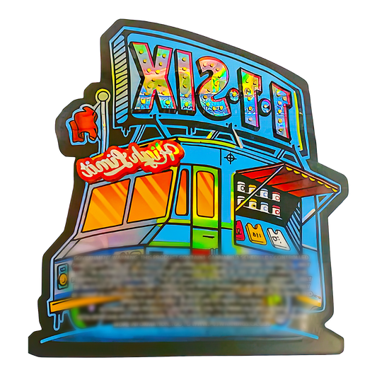 3.5g Shaped Mylar Storage Bag - 1-1-Six High Limit (50 Count)