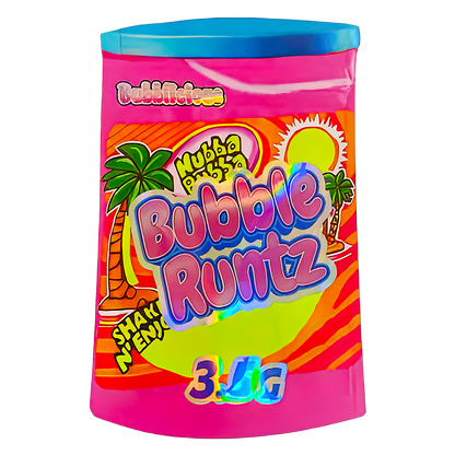 3.5g Shaped Mylar Storage Bag - Bubble Rntz (50 Count)
