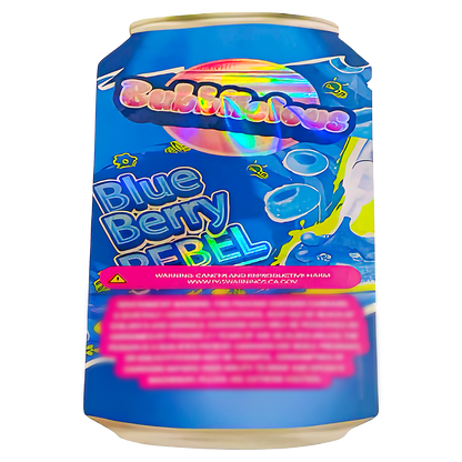 3.5g Shaped Mylar Storage Bag - Blueberry Rebel (50 Count)