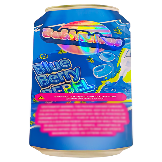 3.5g Shaped Mylar Storage Bag - Blueberry Rebel (50 Count)