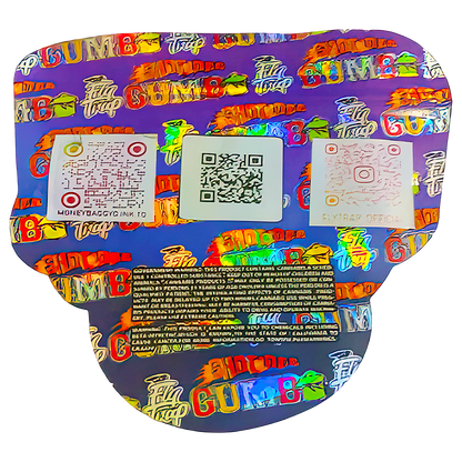 3.5g Shaped Mylar Storage Bag - Shot Off Gumbo (50 Count)