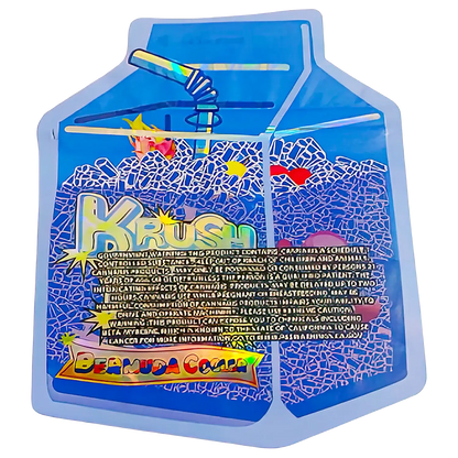 3.5g Shaped Mylar Storage Bag - Krush Ice (50 Count)