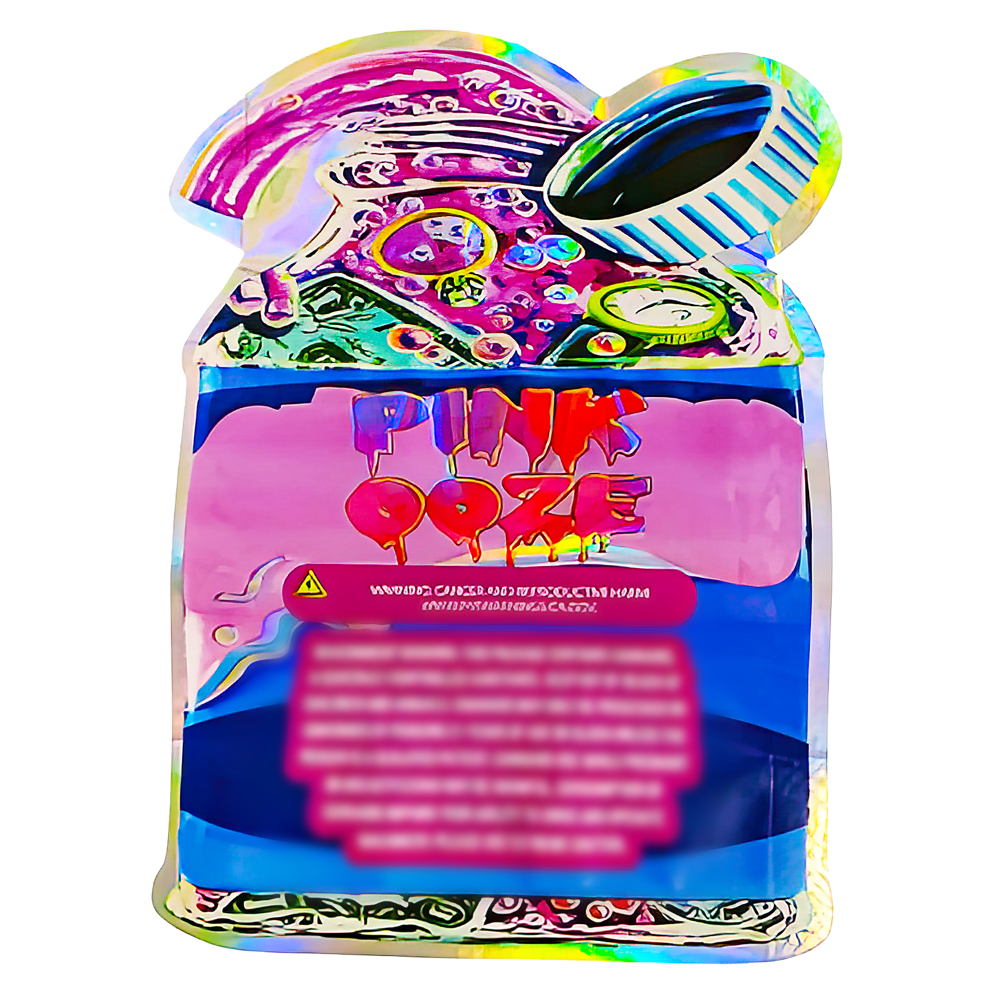 3.5g Shaped Mylar Storage Bag - Pink Ooze (50 Count)
