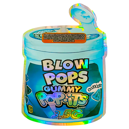 3.5g Shaped Mylar Storage Bag - Gummy BP (50 Count)