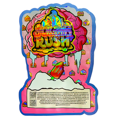 3.5g Shaped Mylar Storage Bag - Brain Freeze (50 Count)