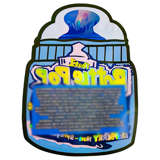 3.5g Shaped Mylar Storage Bag - Bottle Pop (50 Count)