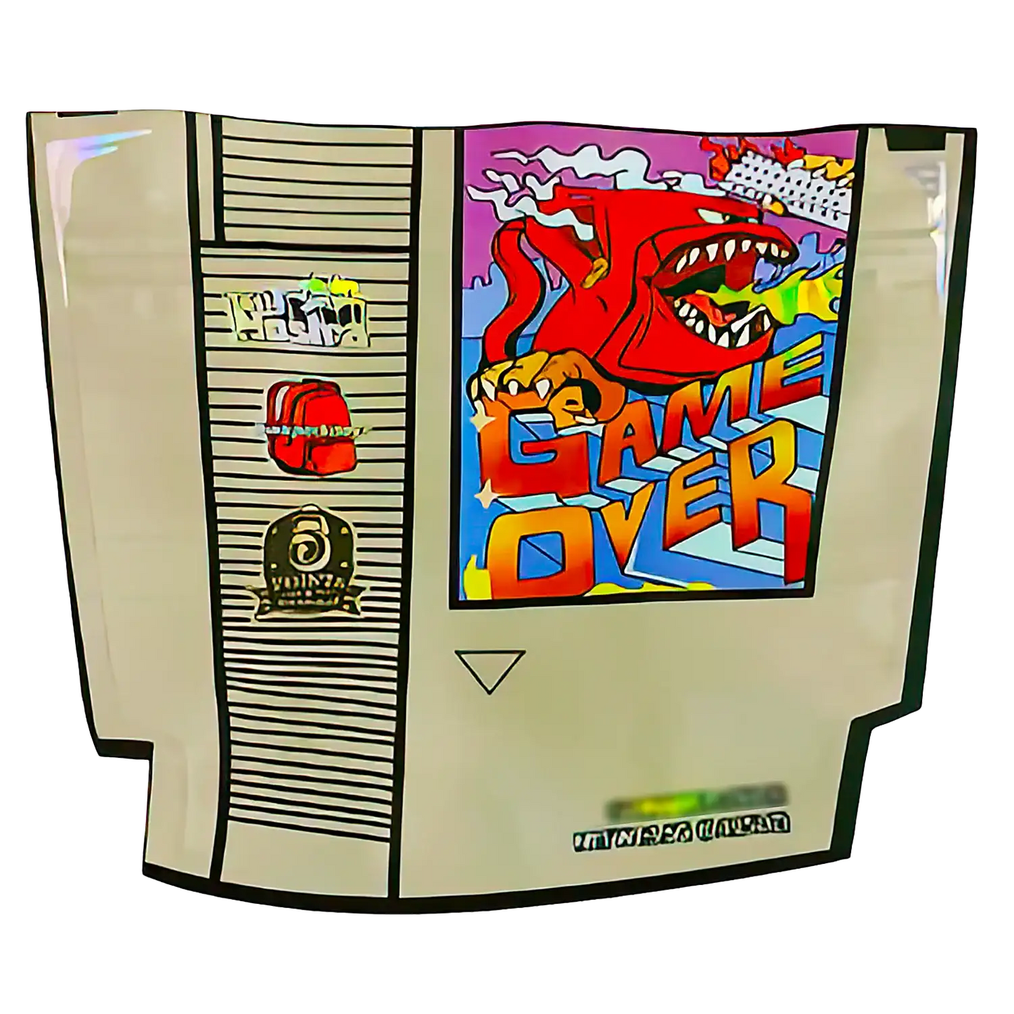 3.5g Shaped Mylar Storage Bag - Game Over (50 Count)