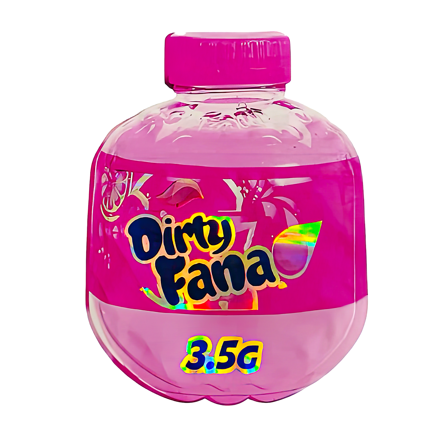 3.5g Shaped Mylar Storage Bag - Pink Fana (50 Count)