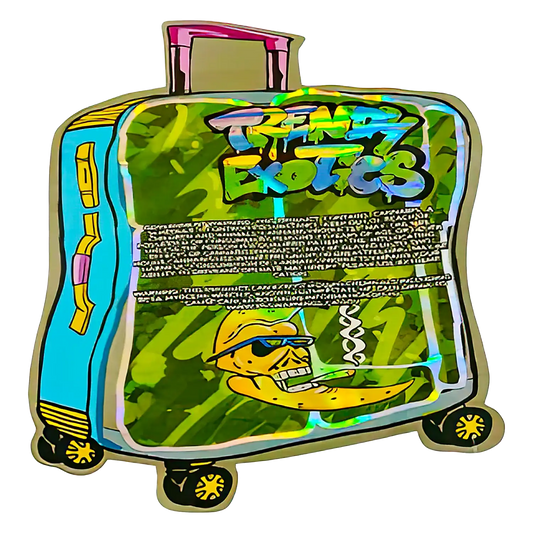 3.5g Shaped Mylar Storage Bag - Silky Storage Baggage Trendy(50 Count)